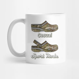 Casual Sport Mode Funny Camo Crocs Mug